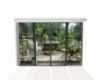 Greenhouse patio window