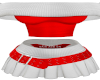 Allie 2Pc Red & W Outfit