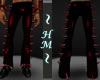 ~H~PVC Pant Spikes Red