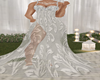 SILVERY DESIGNER  GOWN