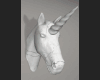 marble unicorn head '