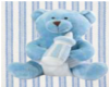 Blue teddy bear rug