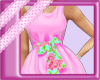 pink fun flower dress