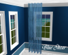 Blue Shear Curtain Panel