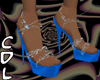 CdL Bling XH Blue Heels