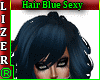Hair blue sexy 