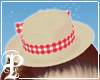 Mini Straw Hat in Red