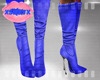 {S} Blue Suede Boots