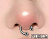 冯 Septum Ring Silver