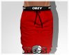 a. Obey Pants Red