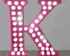 Anim Pink Letter K Sign
