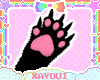 დ black cat paw