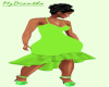 Lime Green Ruffle Dress