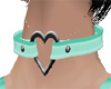 JD Seafoam Heart Collar