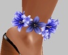 ~CR~Flower Anklets Blue