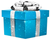 Blue Present Sticker