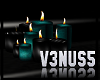 (V3N) Teal Tango Candles