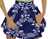 blue white skirt