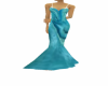 Turquoise evening gown