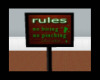 [ves] rules sign