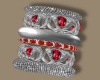 Silver Bangles Ruby