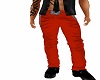 Dirty, red, pants