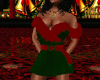Green Red Sexy Dress