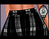 か☯ Plaid Skirt B&W