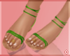 !© Tie Up Sandals Green
