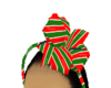 Red/Green Kids Hairbow