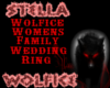 Wolfice  wedding Ring