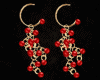 (KUK)Earrings pearl red