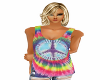 Tyed Dyed peace sign top