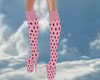 boots pink/dots