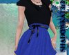 |SK|Blue/Blk Wave Dress
