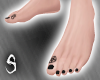 L* Feet & Black Nails