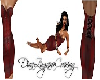burgandy corset dress 