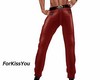 Red Leather Pant