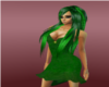 {Q} Moss Green Dress