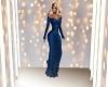 blue glitter gown