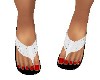 WHITE FLIP FLOPS