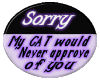 Cat never approve button