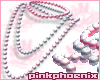 Soc Pink1/2/White Pearls