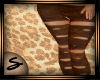 !S Brown Leggings Cheeta