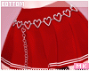 Hearts Red Skirt