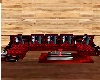 Red Couch with Poses