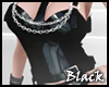 BLACK leather chains