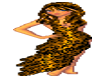 auburn leopard dress