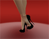 black Glitter Pumps