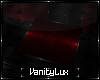 Black Red PVC Rug